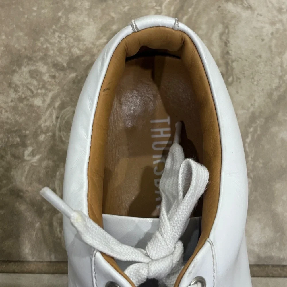 Thursday Boot Company Premier Low Top White Leather Sneakers Womens‎ 7.5